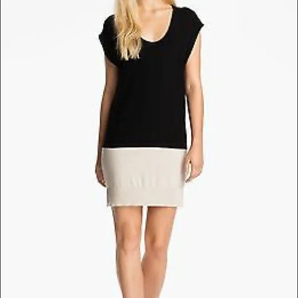 T by Alexander Wang Color Block Knit Set (Cardigan + Tunic Dress), Size Small - Picture 2 of 8